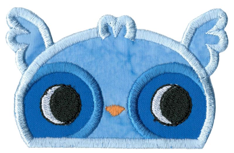 Boy Owl Animal Topper Applique