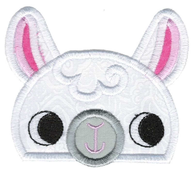 Boy Llama Animal Topper Applique