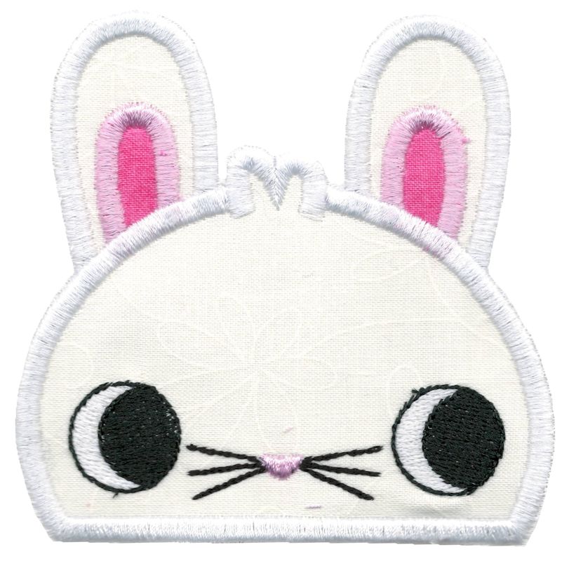 Boy Bunny Animal Topper Applique