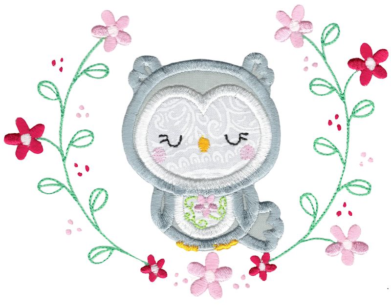 Applique Owl Laurel
