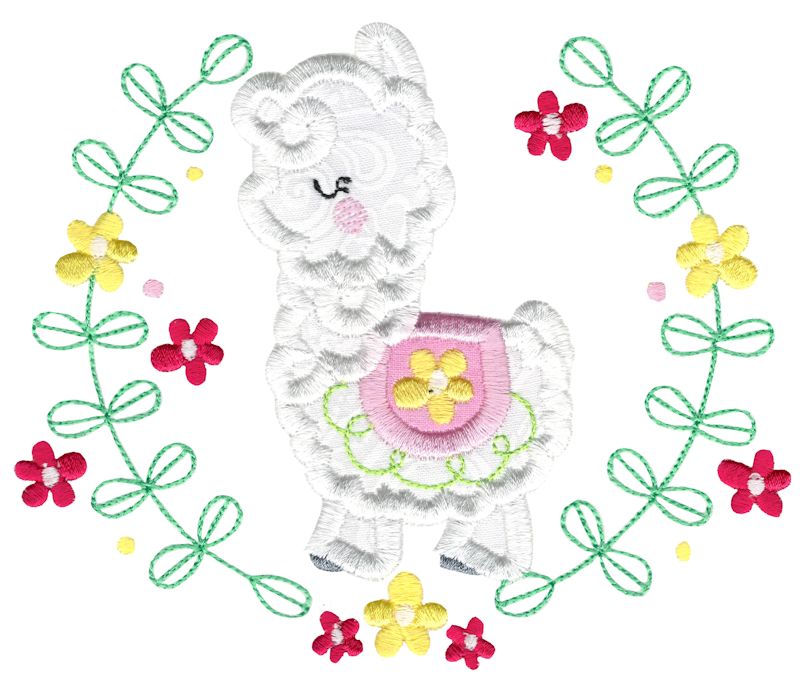 Applique Llama Laurel