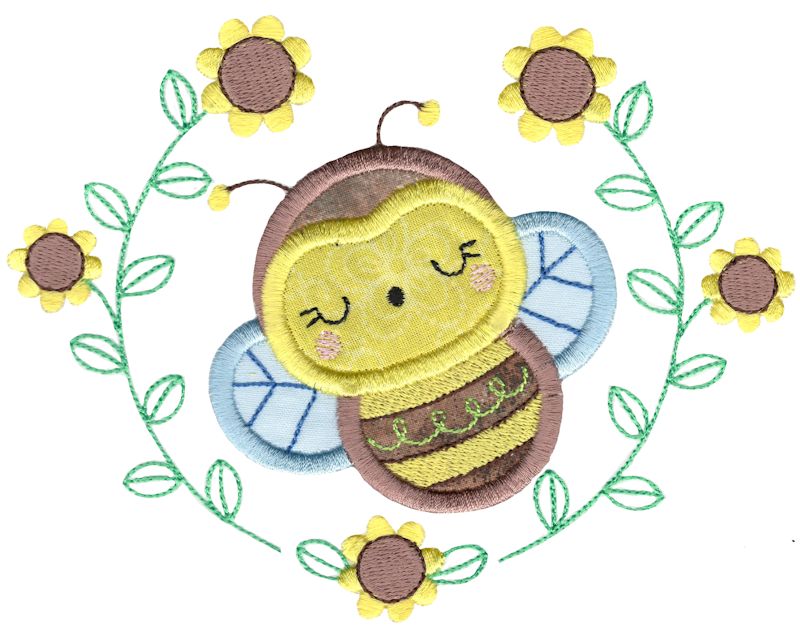 Applique Bee Laurel