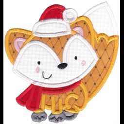 Applique Christmas Fox