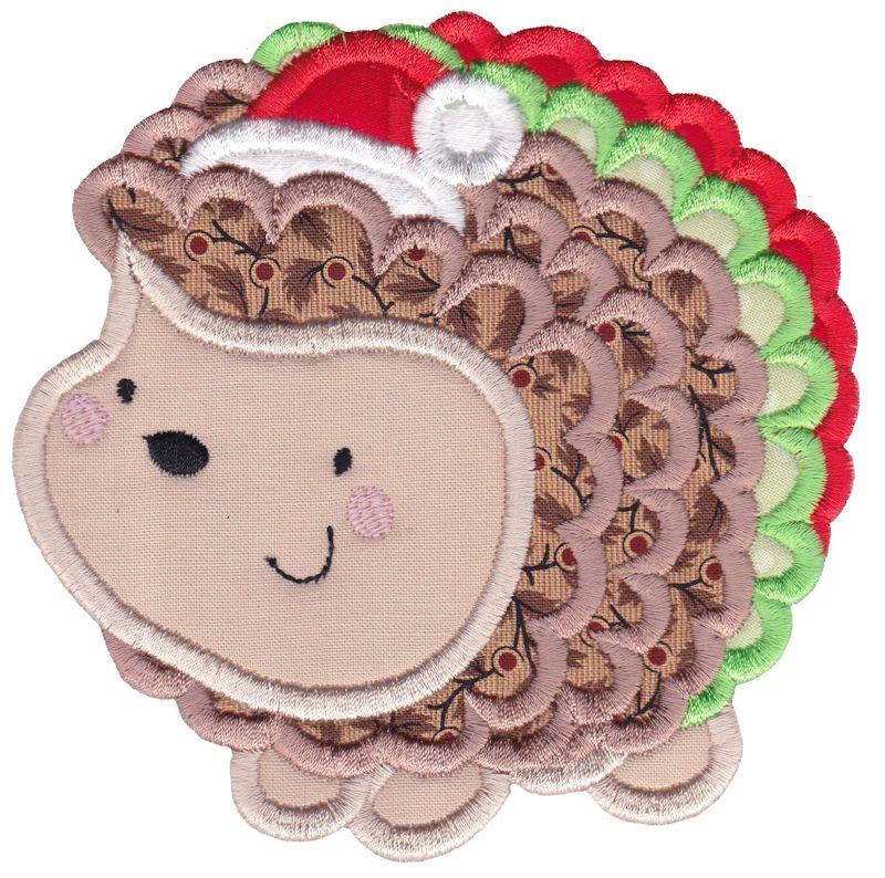 Applique Christmas Hedgehog