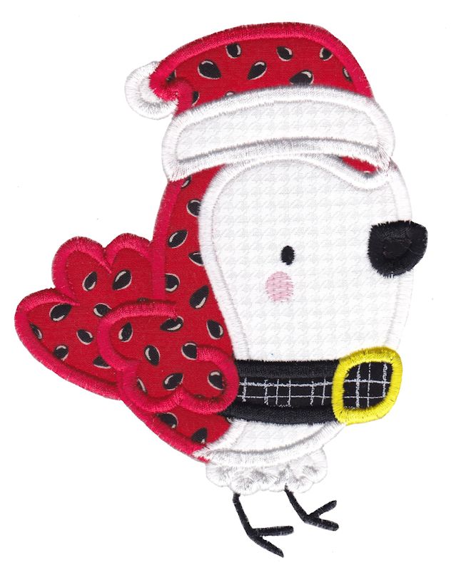 Applique Christmas Cardinal
