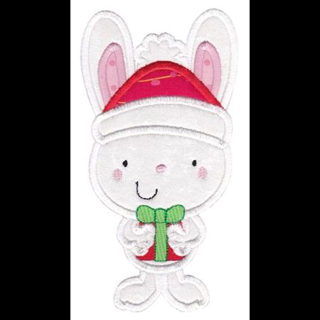 Applique Christmas Bunny Rabbit
