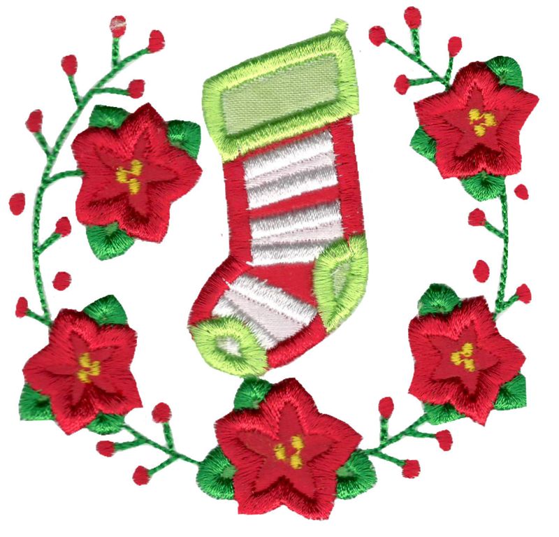 Applique Stocking Laurel