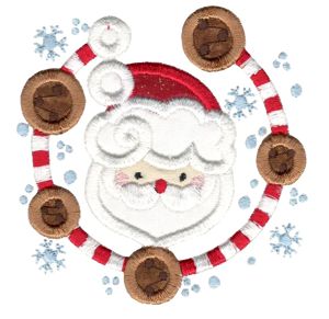 Applique Christmas Laurels