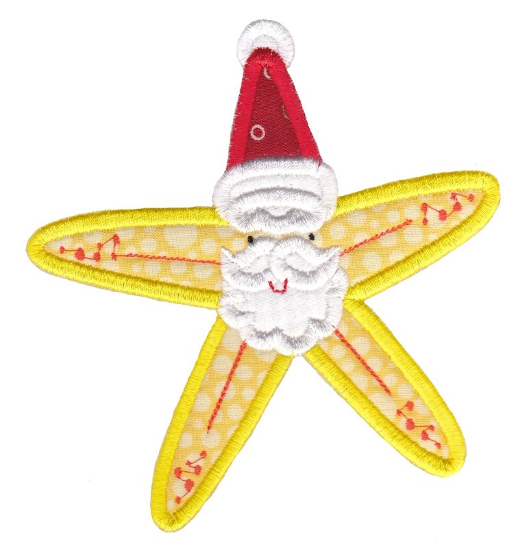 Applique Christmas Starfish