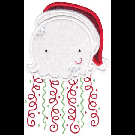 Applique Christmas Jellyfish