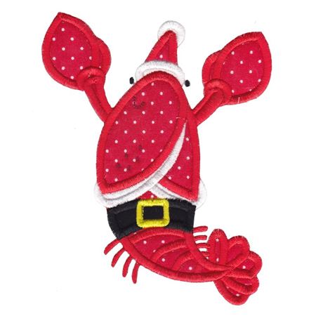 Applique Christmas Lobster