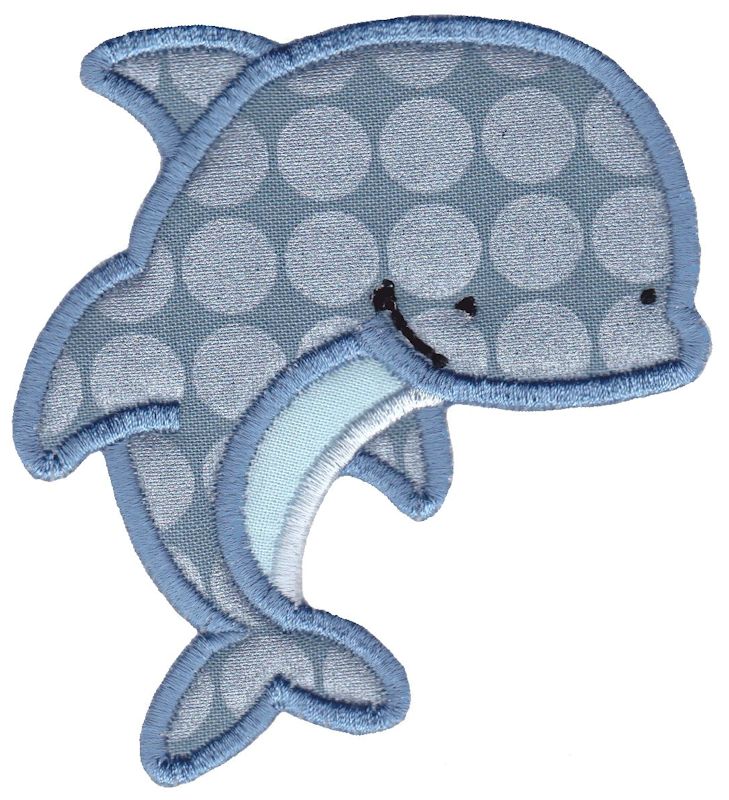 Aquarium Dolphin Applique