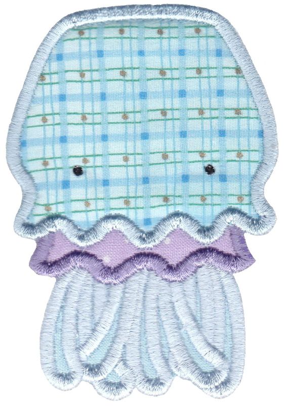 Aquarium Jellyfish Applique