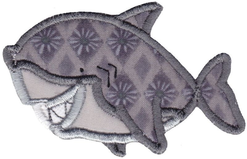 Aquarium Shark Applique