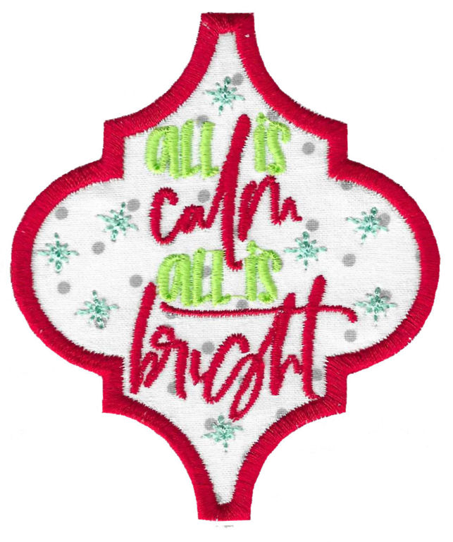 All Is Calm Christmas Ornament