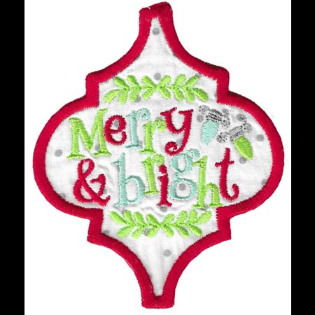 Merry And Bright Christmas Ornament