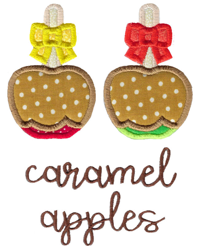 Applique Caramel Apples