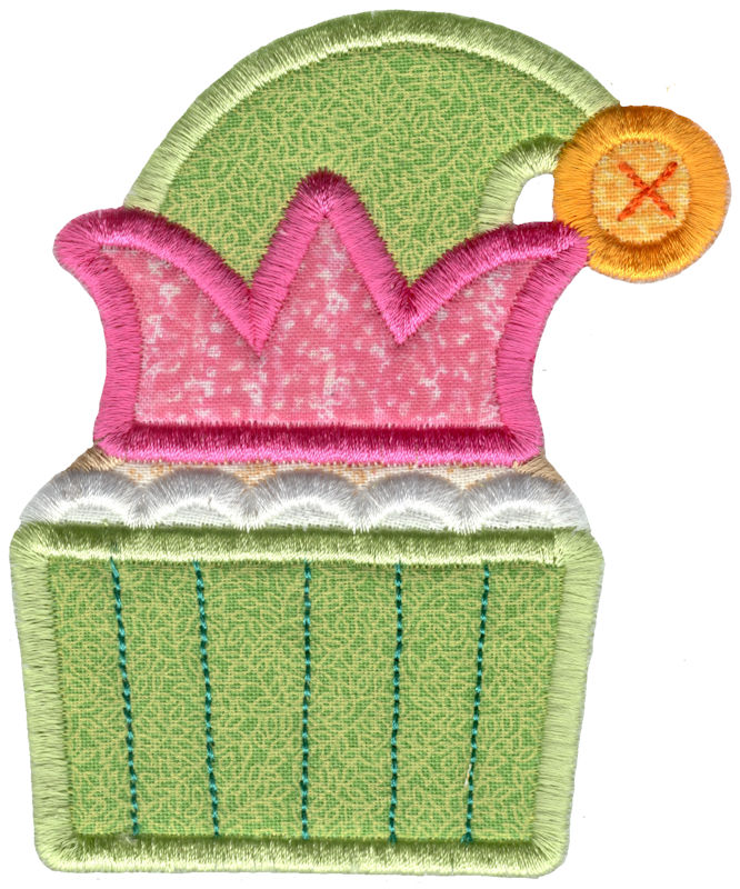 Elf Hat Cupcake Applique