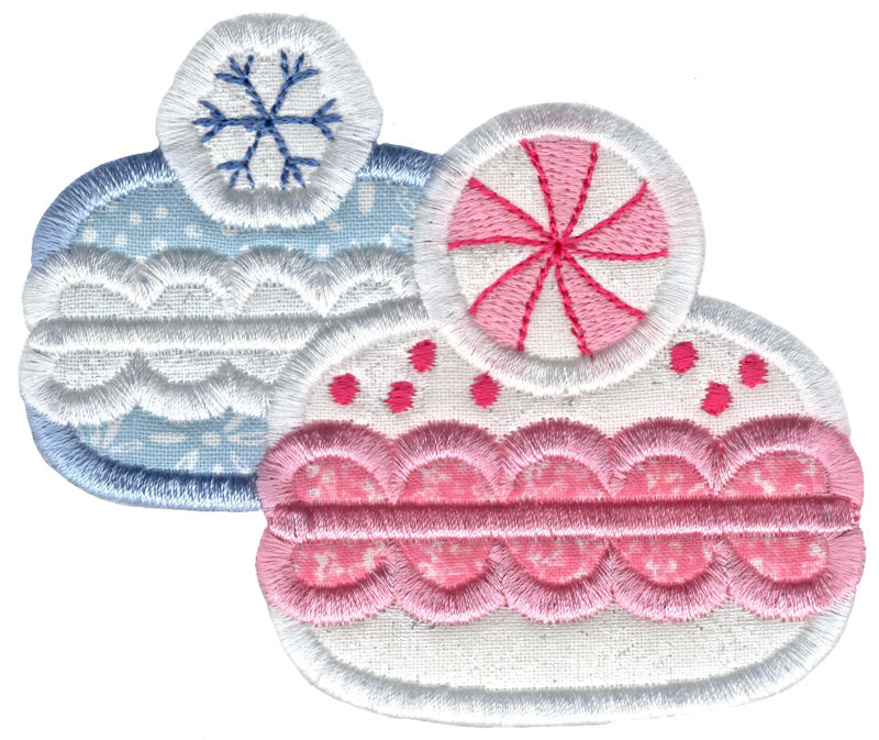Christmas Macarons Applique