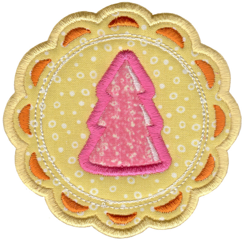 Christmas Tree Jelly Cookie Applique