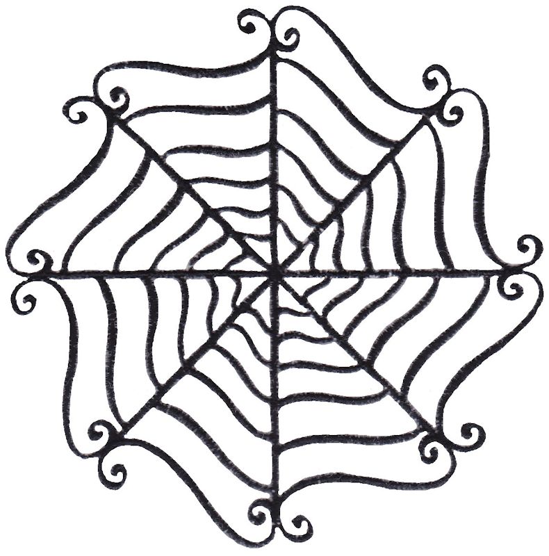 Baroque Spooky Spider Web
