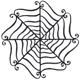 Baroque Spooky Spider Web