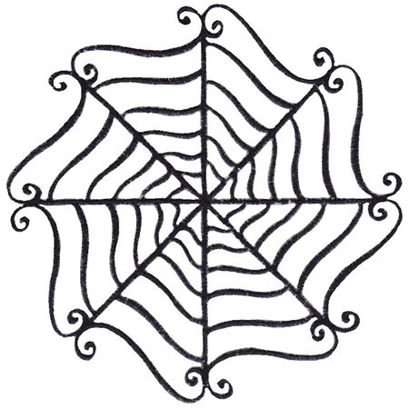Baroque Spooky Spider Web