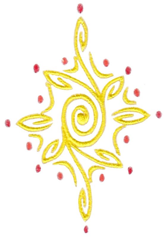 Baroque Swirly Christmas Star