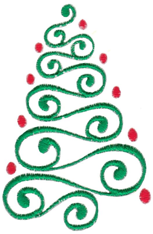 Baroque Swirly Christmas Tree