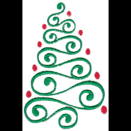Baroque Swirly Christmas Tree