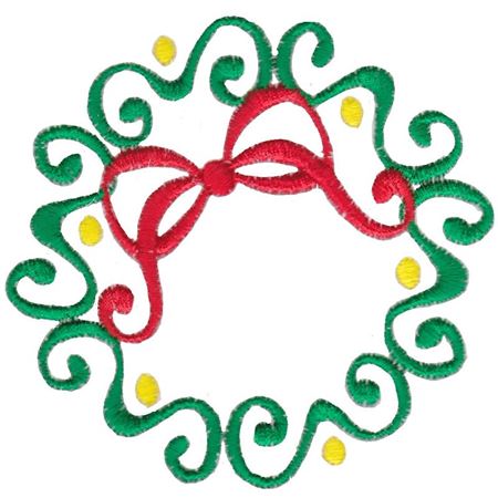 Baroque Swirly Christmas Wreath