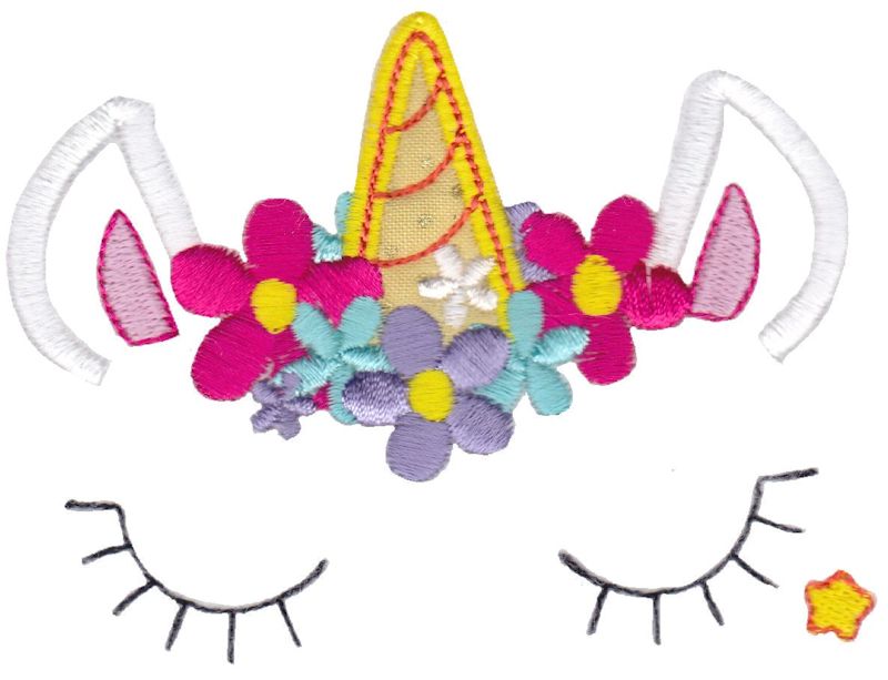 Unicorn Face Applique