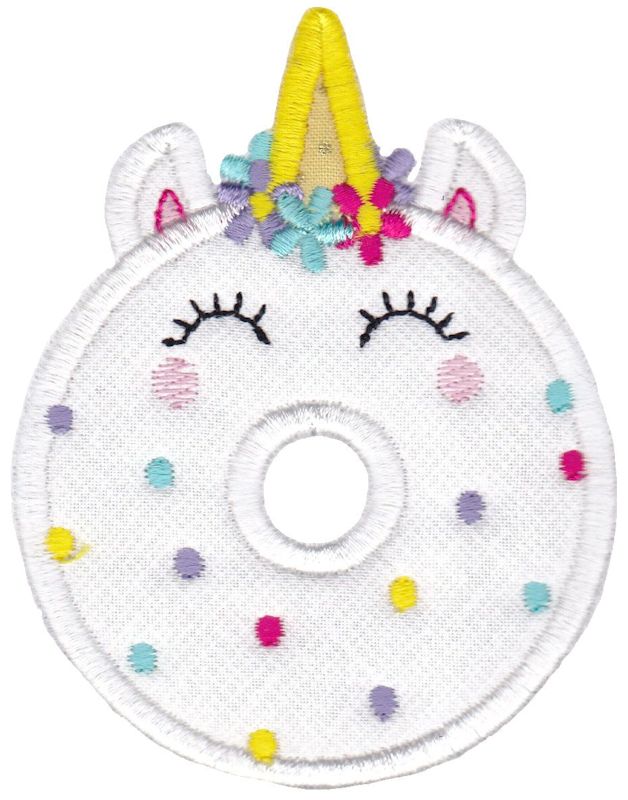 Unicorn Doughnut Applique