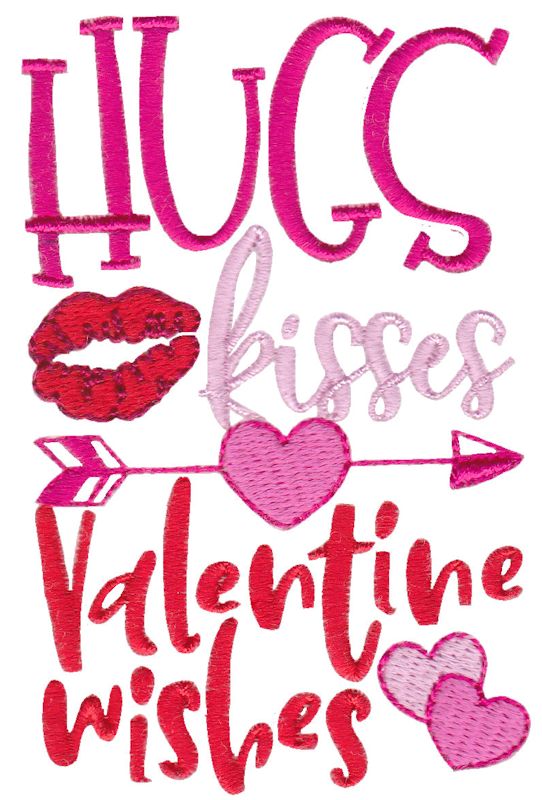 Hugs Kisses Valentines Wishes