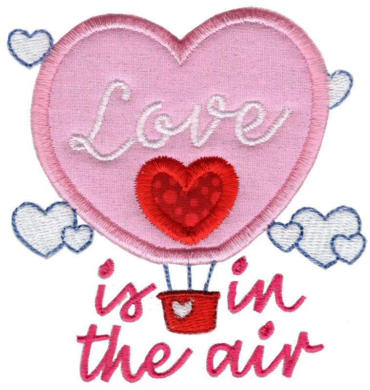 Love Is In The Air Applique