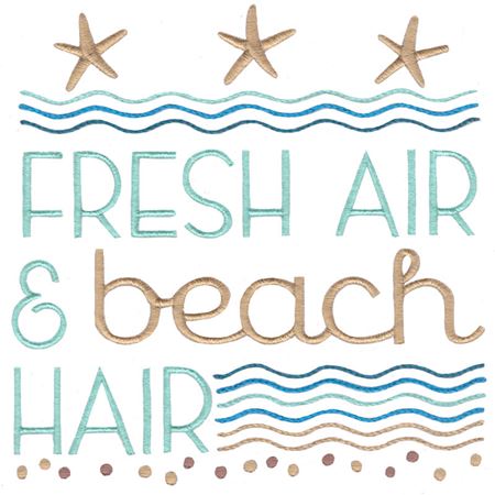 Fresh Hair And Beach Hair