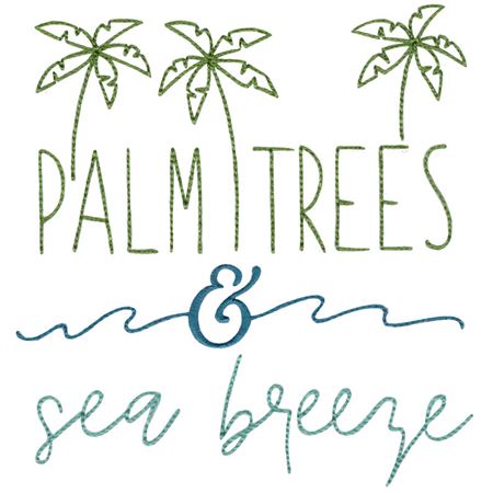 Palm Trees And Sea Breeze