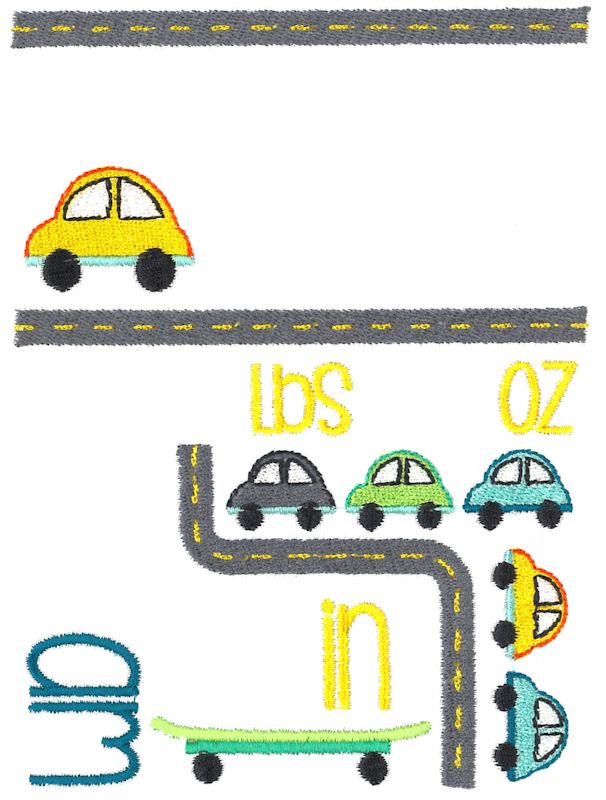 Car Birth Announcement US am