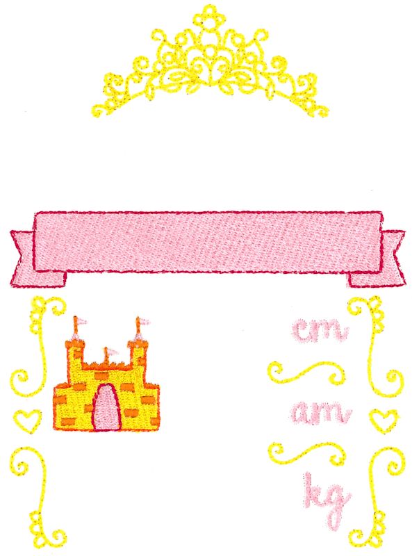 Princess Birth Announcement Metric am