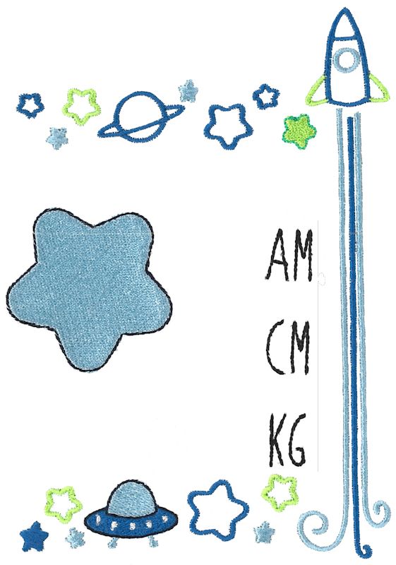 Space Birth Announcement Metric am