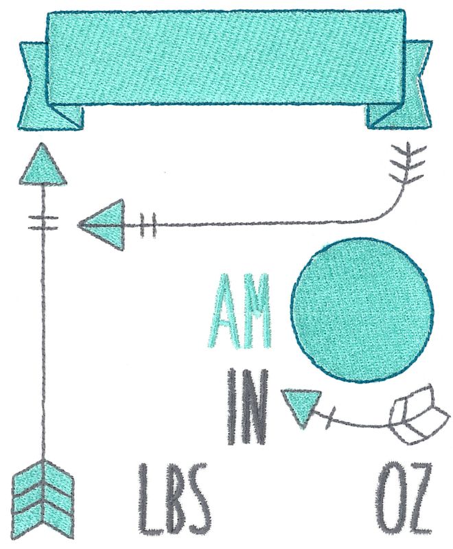 Modern Birth Announcement US am