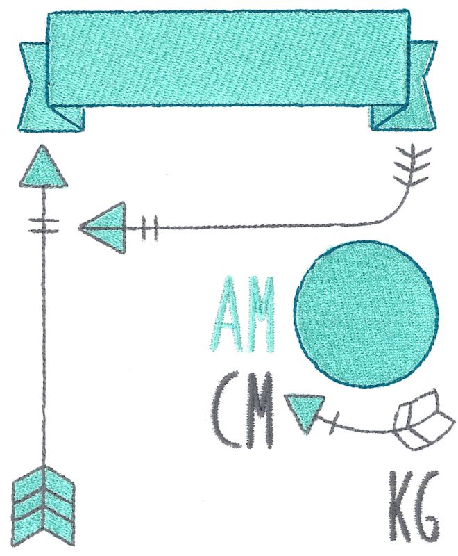 Modern Birth Announcement Metric am