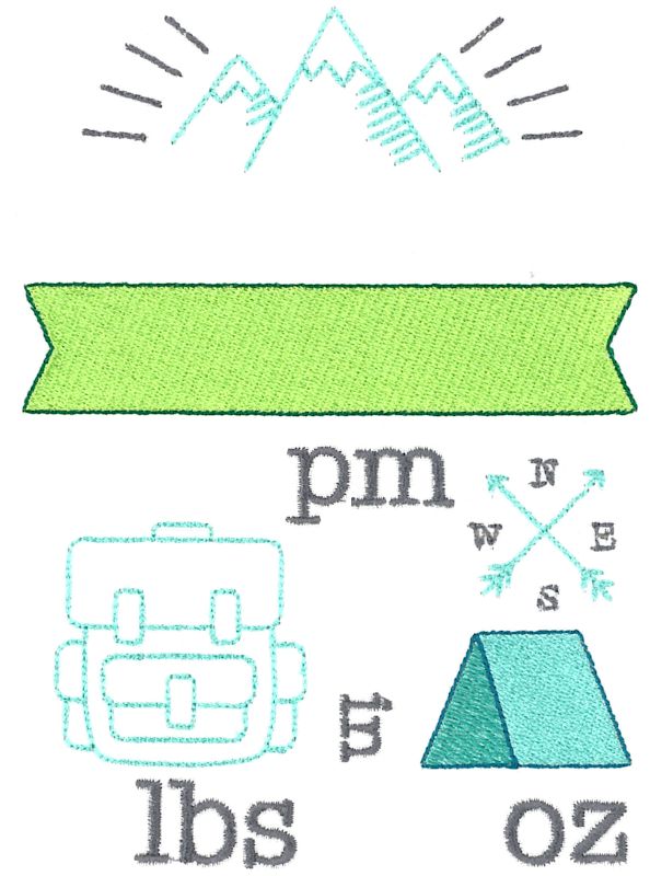 Camping Birth Announcement US pm