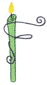 Birthday Candles Alphabet Capital F