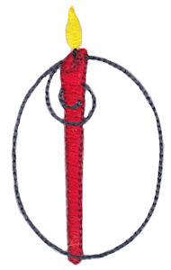 Birthday Candles Alphabet Capital O