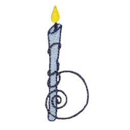 Birthday Candles Alphabet Lower Case b