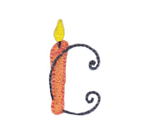 Birthday Candles Alphabet Lower Case c