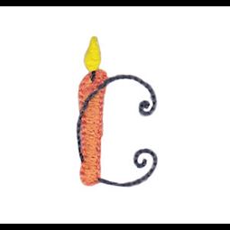 Birthday Candles Alphabet Lower Case c