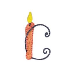 Birthday Candles Alphabet Lower Case c
