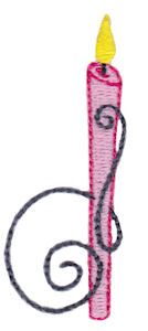 Birthday Candles Alphabet Lower Case d